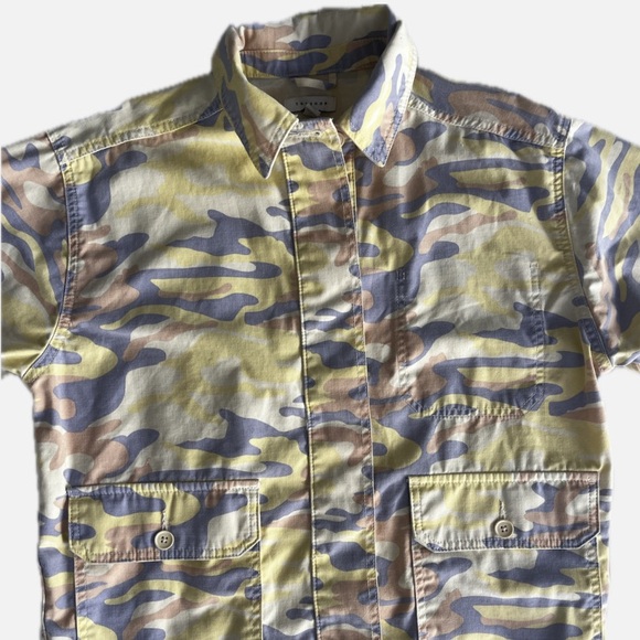 Pastel Colors Camo Denim Jacket size S - Picture 6 of 16